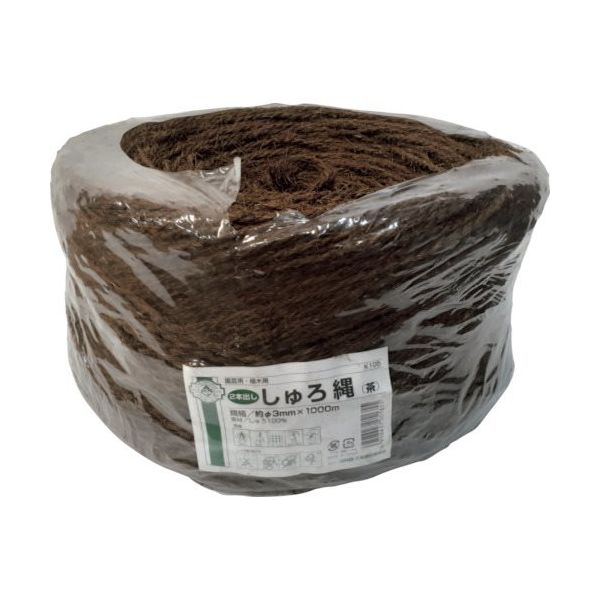 加藤伝蔵商店 伝蔵 棕櫚縄3φ茶1000m(2本出し) K105 1セット(2個) 430-6756（直送品）