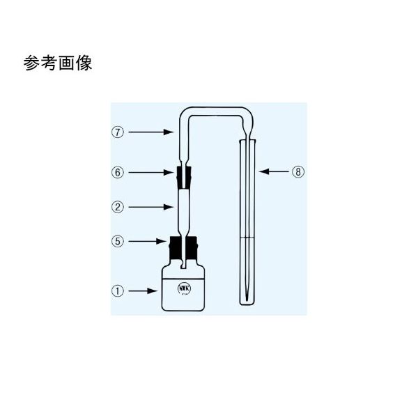 日本理化学器械 ひ素試験器(ひ素試験器B型 1組) 3002-BS 1個 65-8685-88（直送品）