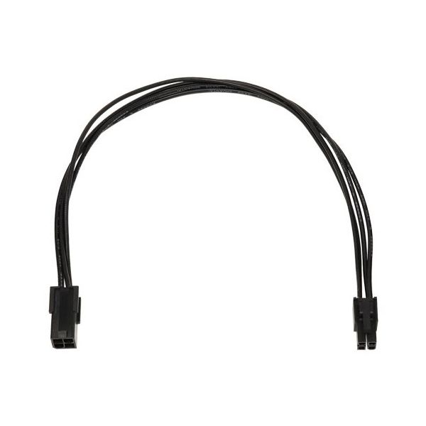 アイネックス ATX12V用電源延長ケーブル 30cm ブラック PX-007B-BK 1個 67-9258-53（直送品）