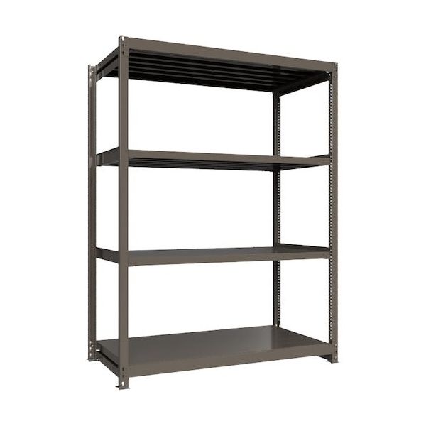 ICHIMAI 重量ボルトレスラック 段荷重1000Kg H2400×W1800×D900 天地4段 単体グレー TH1000-869T4（直送品）