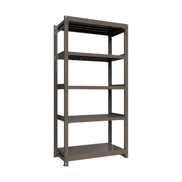 ICHIMAI 重量ボルトレスラック 段荷重1000Kg H2400×W1200×D600 天地5段 単体グレー TH1000-846T5（直送品）