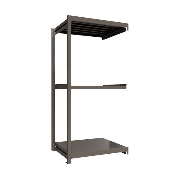 ICHIMAI 重量ボルトレスラック 段荷重1000Kg H2400×W1200×D900 天地3段 連結グレー TH1000-849R3（直送品）