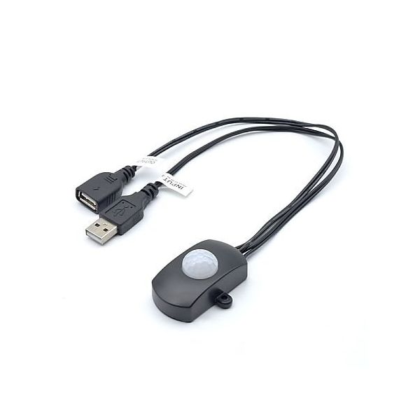 日本トラストテクノロジー USB人感センサー ブラック USENS-BK 1個 67-7641-16（直送品）