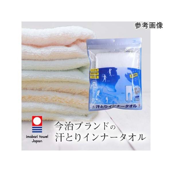 ブレイン 今治ブランド汗とりインナータオル ストライプ 5枚入 BR-613 1枚(5枚) 65-3656-60（直送品）