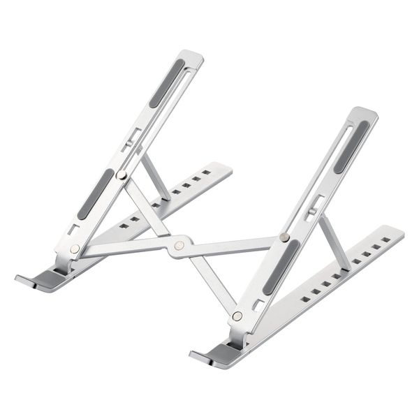 ノートPCスタンド 折りたたみコンパクト 薄型 9段階調整 シルバー PCA-LTSCANSV エレコム 1個（直送品）