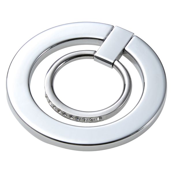 スマホリング マグネット リング 着脱可能 ラインストーン シルバー P-STRMKGSSV エレコム 1個（直送品）