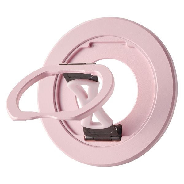 スマホリング マグネット 360度回転 リング 着脱可能 薄型 フラット設計 ピンク P-STRMKSLPN エレコム 1個（直送品）