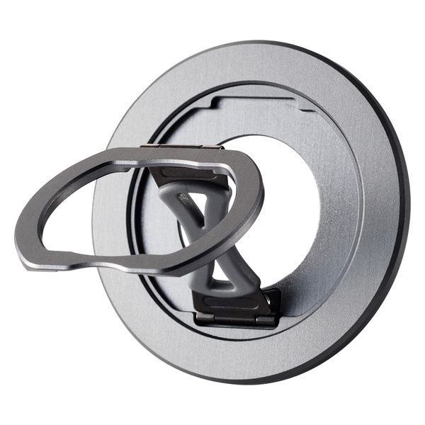 スマホリング マグネット 360度回転 リング着脱可能 フラット設計 チタニウムシルバー P-STRMKSLSV エレコム 1個（直送品）