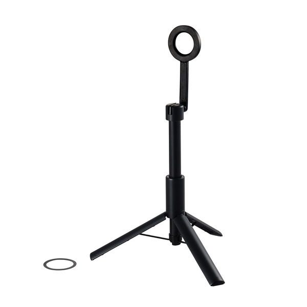 マグネット三脚 MagSafe対応iPhone用 メタルホルダー付属 床置き ブラック PWSTMFBK エレコム 1個（直送品）
