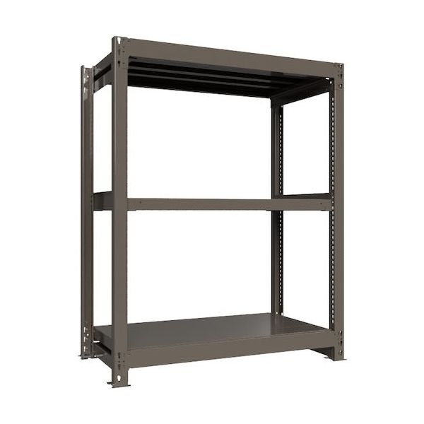 ICHIMAI 重量ボルトレスラック 段荷重1000Kg H1500×W1200×D600 天地3段 単体グレー TH1000-546T3（直送品）
