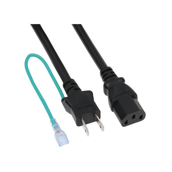 アイネックス 15A対応AC電源ケーブル 1.8m ACP-HC18B 1個 67-9238-32（直送品）