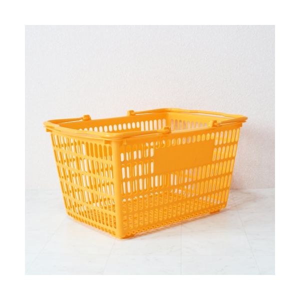 大和産業 買い物かご SLー8 イエロー 10個セット SL-8-YE-10P 1セット(10個) 538-1910（直送品）