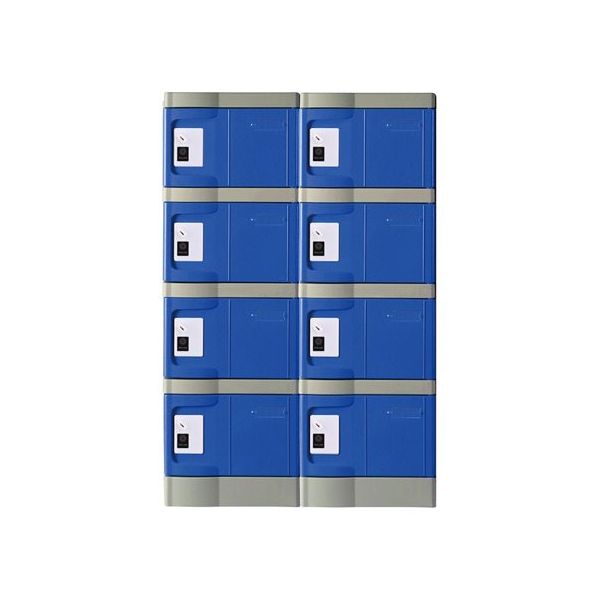 MTセキュリティジャパン 小物入れロッカー(IC錠) 2列4段/8人用 T-280E-IC2-4 1セット 64-9603-33（直送品）