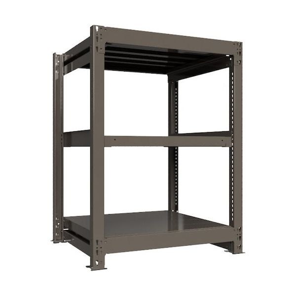 ICHIMAI 重量ボルトレスラック 段荷重1000Kg H1200×W900×D750 天地3段 単体グレー TH1000-437T3（直送品）