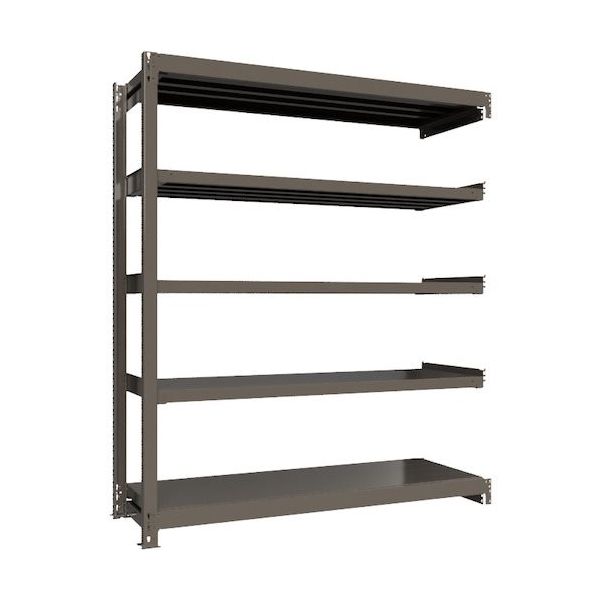 ICHIMAI 重量ボルトレスラック 段荷重1000Kg H2100×W1800×D600 天地5段 連結グレー TH1000-766R5（直送品）