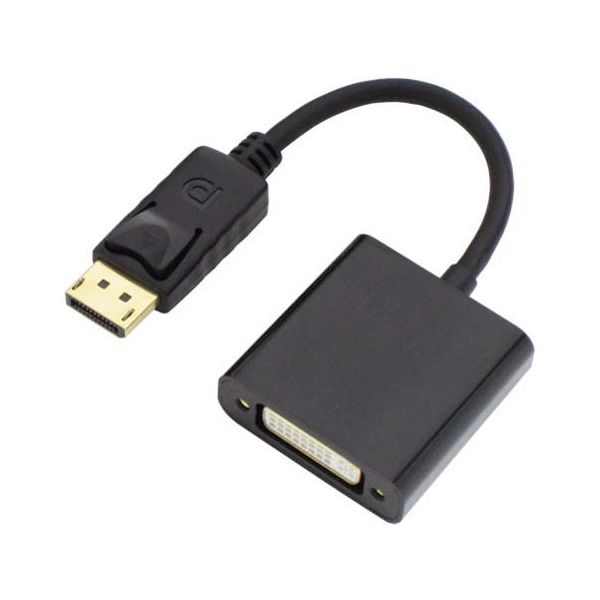 アイネックス DisplayPort ー DVIアクティブ変換ケーブル AMC-DPDVIA 1個 67-9238-70（直送品）