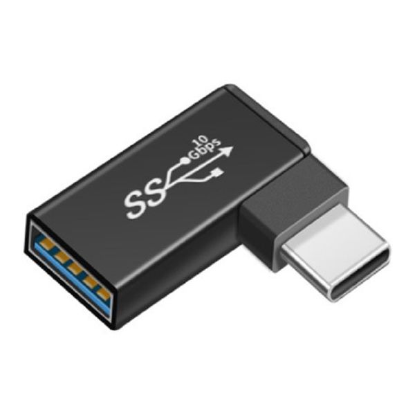 Trimate USBアダプタ USB TypeーA(メス)ー TypeーC(オス)L字型 TR-UCE 1個 67-4921-56（直送品）