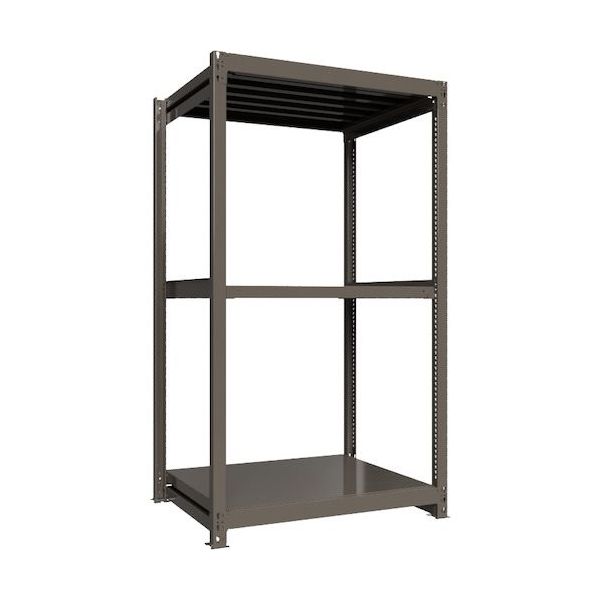 ICHIMAI 重量ボルトレスラック 段荷重1000Kg H2100×W1200×D900 天地3段 単体グレー TH1000-749T3（直送品）