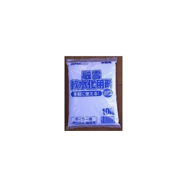 アズワン 融雪・軟水化用剤 造粒塩 10kg×10袋入 65-8767-19 1式(100kg)（直送品）