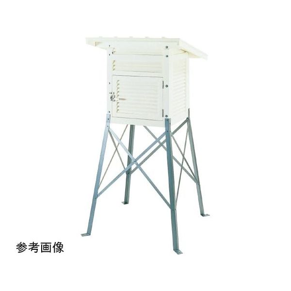 大平産業 百葉箱中型3号 複葉 ステンレス脚 515×515×530mm H3-HF-S 1台 4-6250-12（直送品）