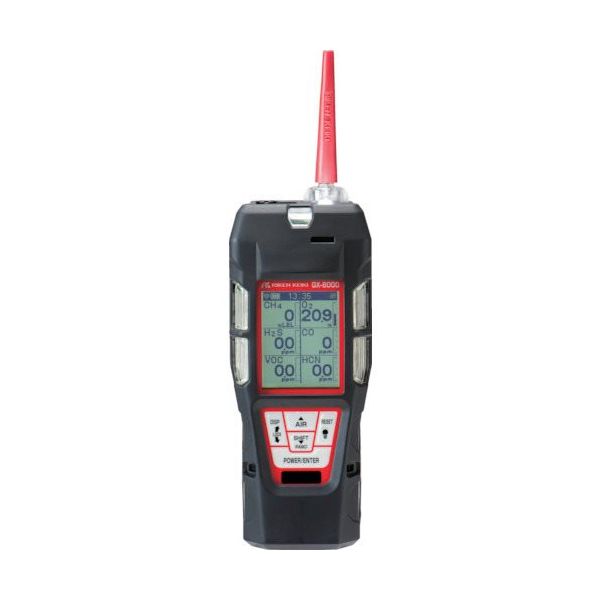 理研計器 理研 ポータブルマルチガスモニター Model GXー6000 乾電池式 AH011D2E1D 1台 488-6460(直送品)