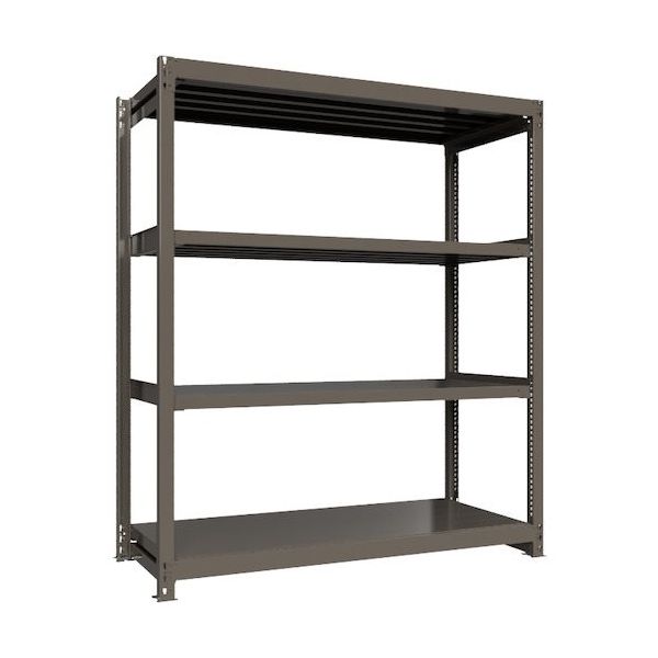 ICHIMAI 重量ボルトレスラック 段荷重1000Kg H2100×W1800×D750 天地4段 単体グレー TH1000-767T4（直送品）