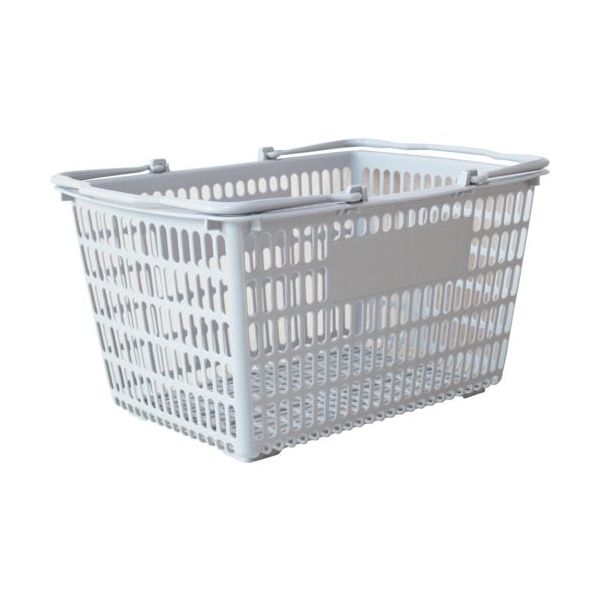 大和産業 買い物かご SLー8 ライトグレー SL-8-LGY 1個 538-1907（直送品）