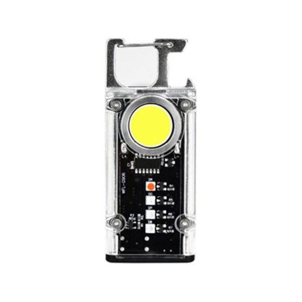 Trimate 充電式スケルトンワークライト カラビナ付き シルバー TR-WL017-SR 1個 67-8094-39（直送品）