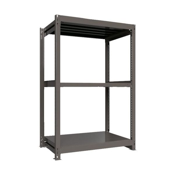 ICHIMAI 重量ボルトレスラック 段荷重1000Kg H1800×W1200×D750 天地3段 単体グレー TH1000-647T3（直送品）