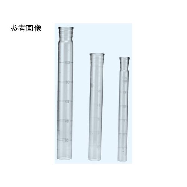 日本理化学器械 比色管(栓ナシ)TS摺部24 100mL 白色目盛 204-100WO 1個 65-8671-55（直送品）