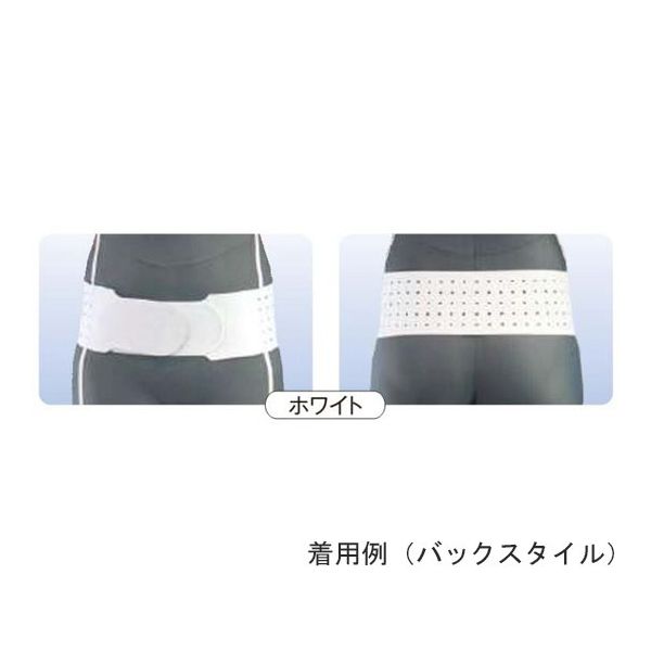 アシスト 丸型骨盤バンド スレンダー ホワイト ML 00365 1本 68-4061-10（直送品）