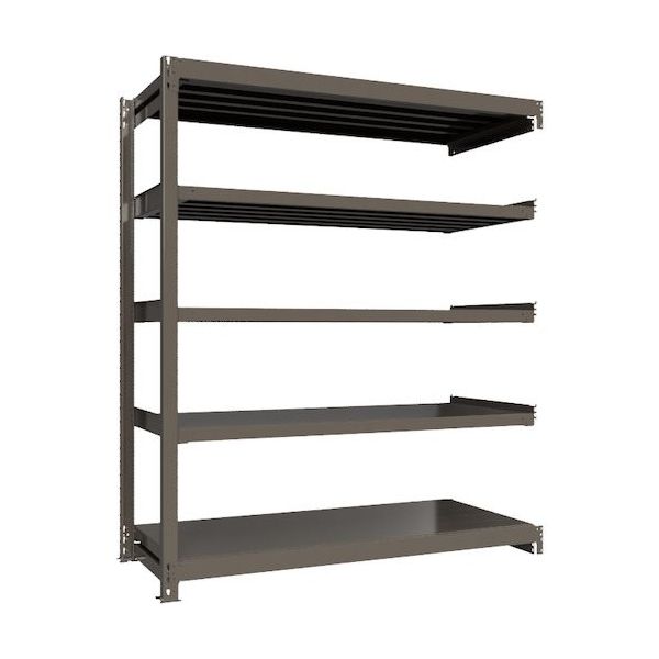 ICHIMAI 重量ボルトレスラック 段荷重1000Kg H2100×W1800×D750 天地5段 連結グレー TH1000-767R5（直送品）