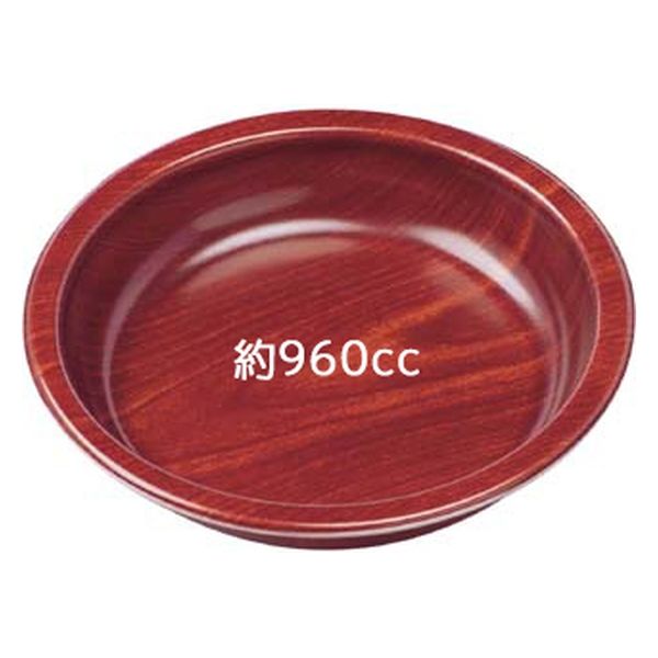 エフピコ 麺容器 グルメボウル-23 本体 ひだブラウン 33530023 1ケース(400個(50個×8)（直送品）