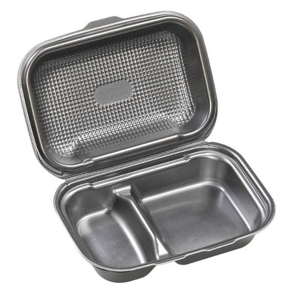 エフピコ 軽食容器 DLVボーノ23-16-1 黒銀W 40020789 1ケース(180個(30個×6)（直送品）