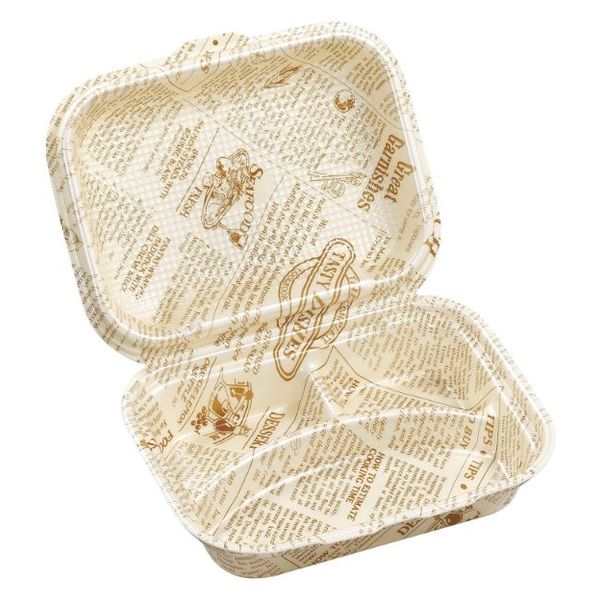 エフピコ 軽食容器 DLVボーノ23-18-1 タイムス茶W 4002080D 1ケース(180個(30個×6)（直送品）