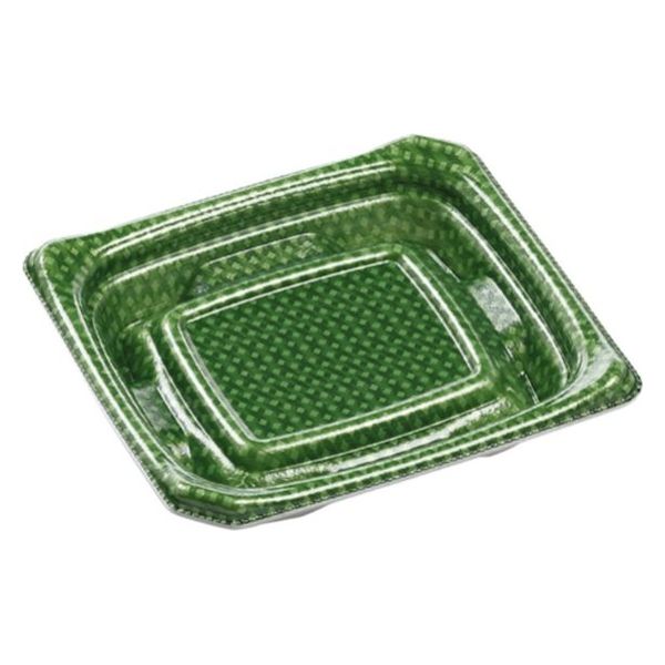 エフピコ 刺身容器 Uステージ13-12 本体 クロスD緑 40120116 1ケース(1500個(50個×30)（直送品）