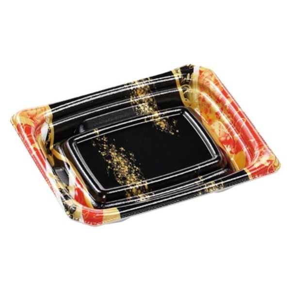 エフピコ 刺身容器 Uステージ15-12 本体 流華赤 40120211 1ケース(1200個(50個×24)（直送品）