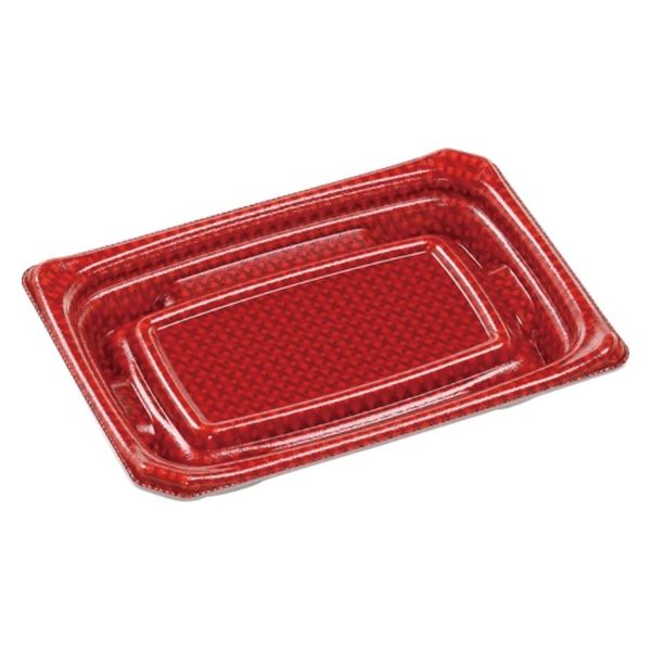 エフピコ 刺身容器 Uステージ17-12 本体 クロスD赤 40120305 1ケース(1200個(50個×24)（直送品）