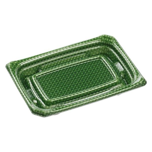 エフピコ 刺身容器 Uステージ17-12 本体 クロスD緑 40120316 1ケース(1200個(50個×24)（直送品）