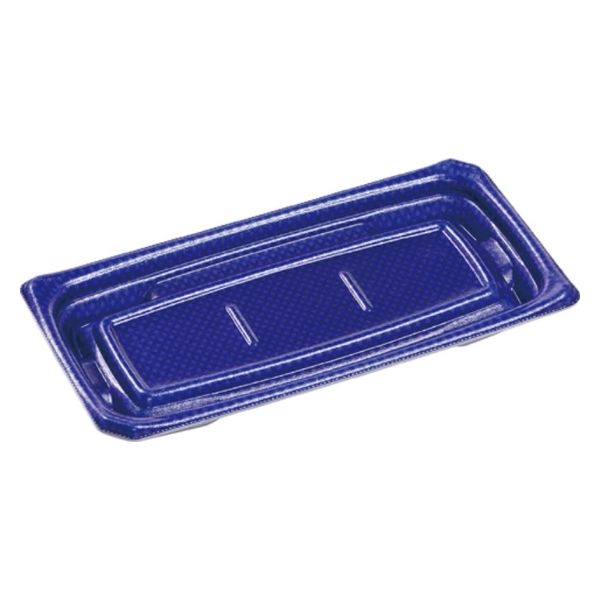 エフピコ 刺身容器 Uステージ24-12 本体 クロスD青 40120817 1ケース(600個(50個×12)（直送品）