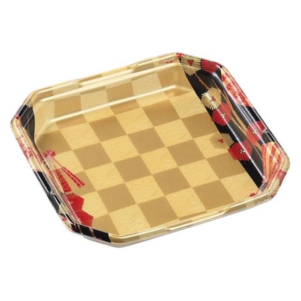 エフピコ 発泡トレー しゃぶしゃぶ2人浅(V) 扇市松金 40130212 1ケース(600個(50個×12)（直送品）