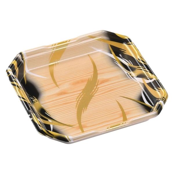 エフピコ 発泡トレー しゃぶしゃぶ2人浅LS 風紋木目黒 40130221 1ケース(600個(50個×12)（直送品）