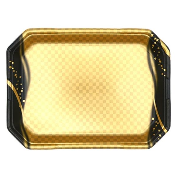 エフピコ 発泡トレー しゃぶしゃぶ4人浅LS 波格子金 40130413 1ケース(300個(50個×6)（直送品）