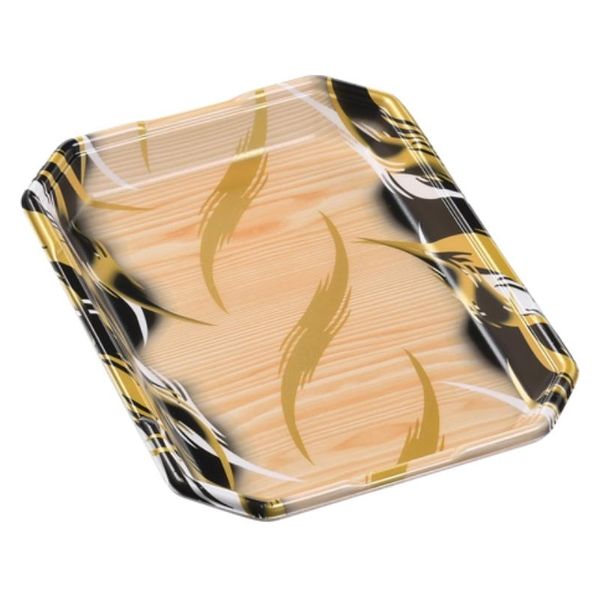 エフピコ 発泡トレー しゃぶしゃぶ長3.5人浅LS 風紋木目黒 40133521 1ケース(600個(50個×12)（直送品）