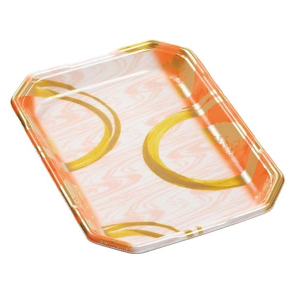 エフピコ 発泡トレー しゃぶしゃぶ長3.5人浅LS 円熟オレンジ 40133534 1ケース(600個(50個×12)（直送品）