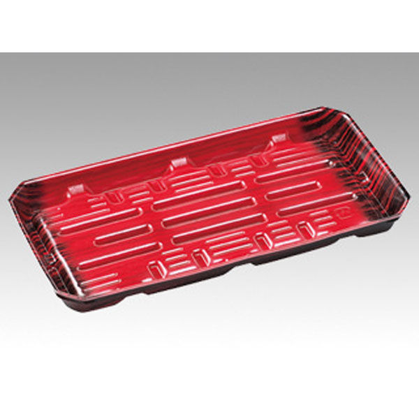 エフピコ 発泡トレー FU-30-15(25) 春慶赤 40153015 1ケース(800個(50個×16)（直送品）