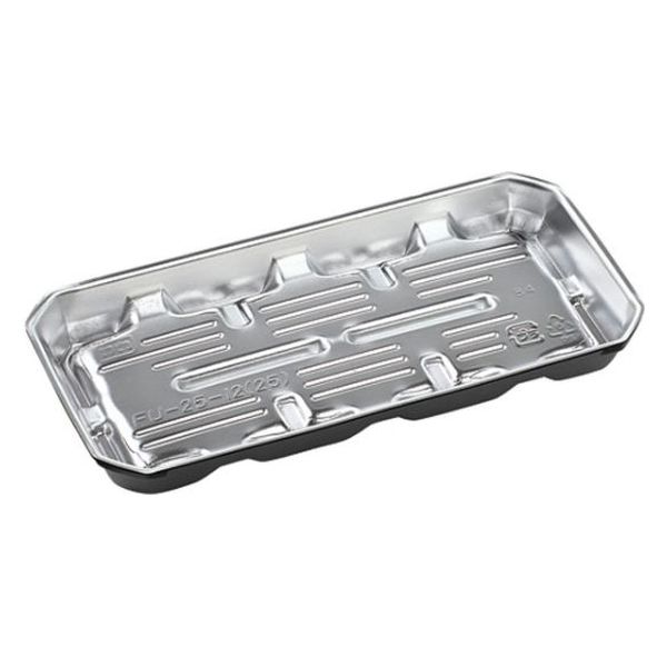 エフピコ 発泡トレー FU-25-12(25) デラックス黒 40222512 1ケース(1000個(50個×20)（直送品）