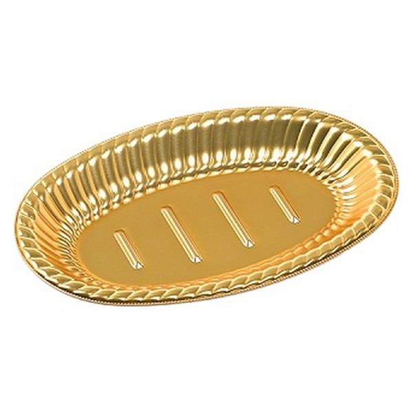 エフピコ オードブル容器 ティアラ小判皿25-17 本体 金 40452517 1ケース(900個(50個×18)（直送品）