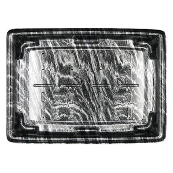 エフピコ 惣菜容器 MTD27-20平 本体 エコ黒木銀 40512721 1ケース(400個(50個×8)（直送品）