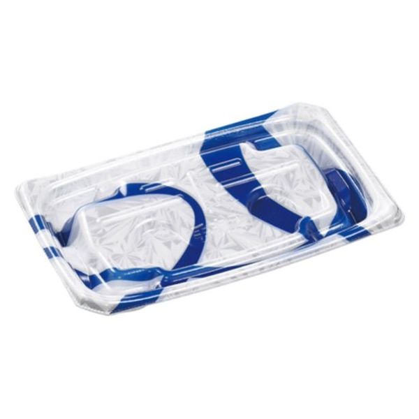 エフピコ 刺身容器 Uステージ20-12-1盛台 サークル青 40551021 1ケース(1000個(50個×20)（直送品）